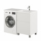 Тумба с раковиной напольная Creto Cafor White 110 правосторонняя, с ящиками,  в современном стиле