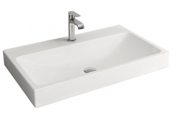 Тумба с раковиной Creto Malibu Chocolate Soft 80, подвесная, с ящиками