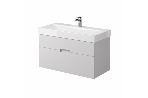 Тумба для комплекта подвесная Creto Malibu White 100 с ящиками,  в современном стиле