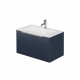 Тумба для комплекта Creto Luna Blue 80 см 17-Bl80 подвесная, с ящиками