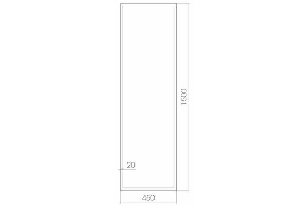 Зеркало Creto Effetto 45 15-4501500E с подсветкой с сенсорным выключателем в современном стиле