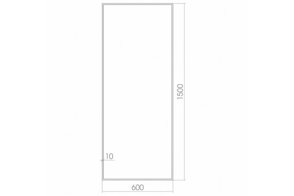 Зеркало Creto Dea 60 23-6001500D Белое в современном стиле
