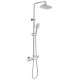 Душевая стойка D&K Potsdam DA2143741B14 хром, штанга 150 см