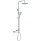 Душевая стойка D&K Potsdam DA2173701B02 хром, штанга 120 см, шланг 150 см
