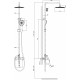 Душевая стойка D&K Venice Rialto DA1063701B14 хром, штанга 129 см
