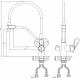 Смеситель D&K Rhein Marx DA1391901 для кухонной мойки однорычажный, черный