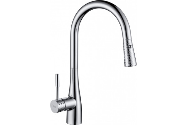 Смеситель D&K Rhein Schiller DA1462501C для кухонной мойки однорычажный, хром