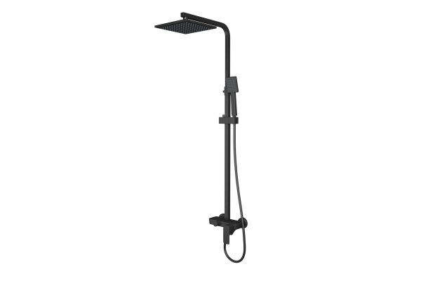 Душевая стойка D&K Berlin Technische DA1433725A02 цвет черный, штанга 125 см