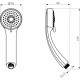 Комплект для ванной D&K DA1370001SET 4 в 1 три смесителя + душевой гарнитур хром,  в современном стиле