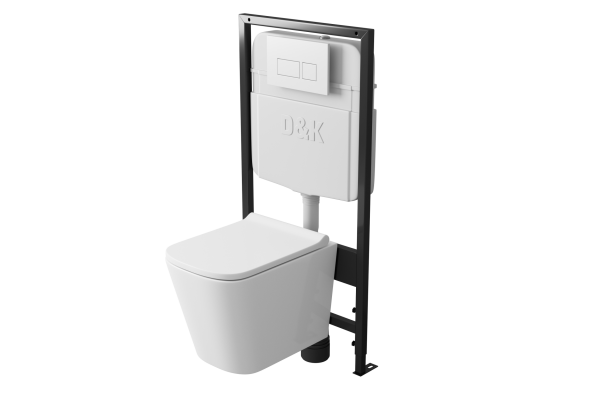 Система инсталляции для подвесных унитазов D&K DI8055119 бачок 3/6 л, 54.8x96x107 см