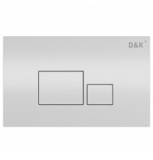 Кнопка смыва D&K Quadro DB1519016 белая механическая,  в современном стиле