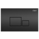 Кнопка смыва D&K Quadro DB1519025 черная механическая,  в современном стиле
