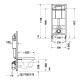SET D-NEO 45770900A1+WD1020+WD6016+WD5001021 (Унитаз подвесной с крышкой-сиденьем с микролифтом+ инсталляция+крепёж+кнопка ХРОМ)