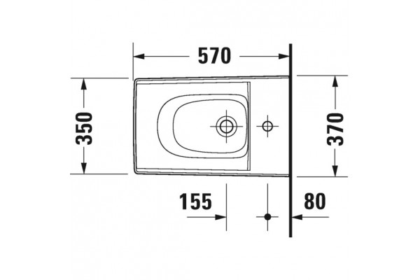 Подвесное биде Duravit Viu 2292150000