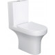 Унитаз-компакт Damixa Skyline DX35C8600SC безободковый, с микролифтом, белый, овальный, 37.5x62.5 см