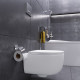 Унитаз подвесной Damixa Sirius DX86C1700SC с микролифтом, белый, овальный, 36x49 см