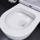 Унитаз подвесной Damixa Sirius DX86C1700SC с микролифтом, белый, овальный, 36x49 см