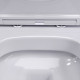 Унитаз подвесной Damixa Sirius DX86C1700SC с микролифтом, белый, овальный, 36x49 см