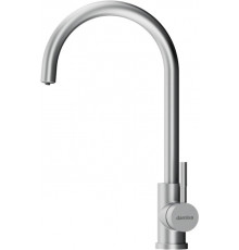 Смеситель Damixa Merkur DX710730000 для кухонной мойки, никель, однорычажный, сталь