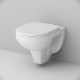 Унитаз подвесной Damixa Jupiter DX77C1738SC белый, овальный, 34.5x52 см