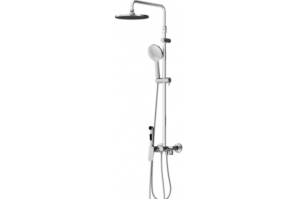 Душевая стойка Damixa Apollo DX220910000 хром штанга 101 см, шланг пластиковый 150 см