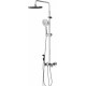 Душевая стойка Damixa Apollo DX220910000 хром штанга 101 см, шланг пластиковый 150 см