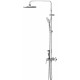 Душевая стойка Damixa Apollo DX220910000 хром штанга 101 см, шланг пластиковый 150 см