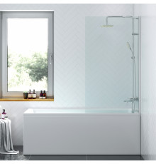Шторка на ванну Damixa Skyline DX35WBS-080-140MT стекло прозрачное, профиль хром