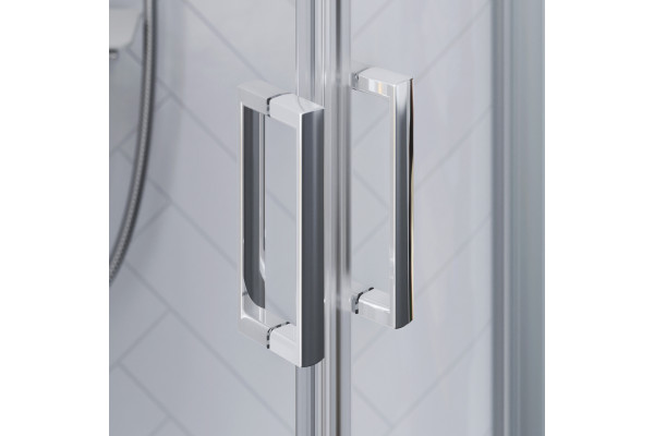 Душевой уголок Damixa Skyline DX35WG-301-090MT четверть круга, двери раздвижные