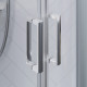 Душевой уголок Damixa Skyline DX35WG-301-090MT четверть круга, двери раздвижные