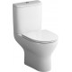 Унитаз-компакт Damixa Luna DX46C8600SC безободковый, с микролифтом, белый, 38.5x63.5 см