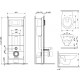 Комплект Damixa Jupiter DX77.IS10101.1738 кнопка смыва белая цвет белый,  в современном стиле