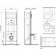 Комплект Damixa Jupiter DX77.IS10151.1738 кнопка смыва хром цвет белый,  в современном стиле