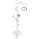 Душевая стойка Damixa Jupiter 977730300 с полочкой, цвет черный, штанга 102 см