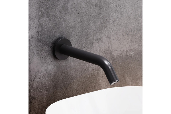 Смеситель для раковины Damixa Scandinavian Pure 360270300 С ВНУТРЕННЕЙ ЧАСТЬЮ черный сенсорный, длина излива 23.36 см