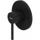 Смеситель для душа Damixa Scandinavian Pure 367500300 С ВНУТРЕННЕЙ ЧАСТЬЮ, черный, однорычажный