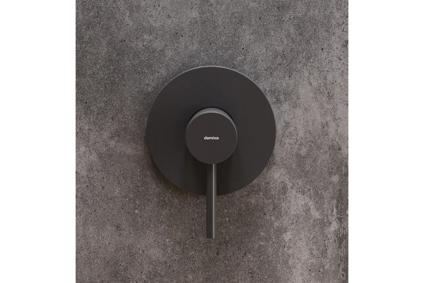 Смеситель для душа Damixa Scandinavian Pure 367500300 С ВНУТРЕННЕЙ ЧАСТЬЮ, черный, однорычажный