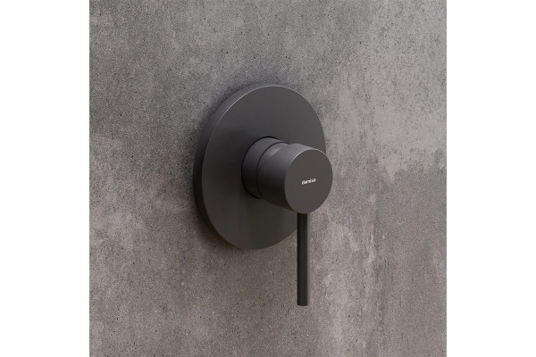 Смеситель для душа Damixa Scandinavian Pure 367500300 С ВНУТРЕННЕЙ ЧАСТЬЮ, черный, однорычажный