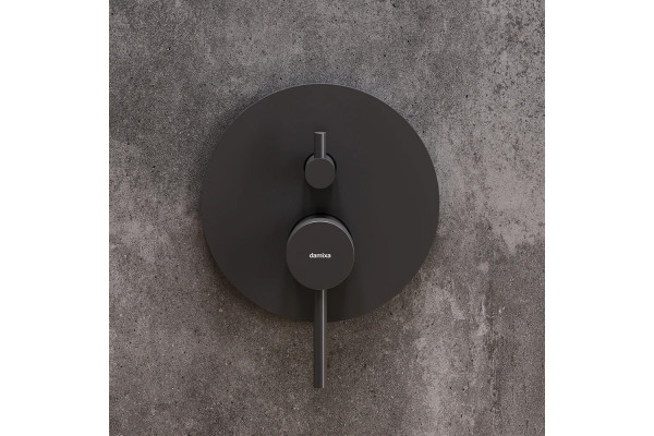 Смеситель для ванны с душем Damixa Scandinavian Pure 367100300 С ВНУТРЕННЕЙ ЧАСТЬЮ, черный, однорычажный