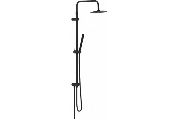 Душевая стойка Damixa Scandinavian Pure 936000300 черная матовая цвет черный, штанга 145 см