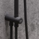 Душевая стойка Damixa Scandinavian Pure 936000300 черная матовая цвет черный, штанга 145 см