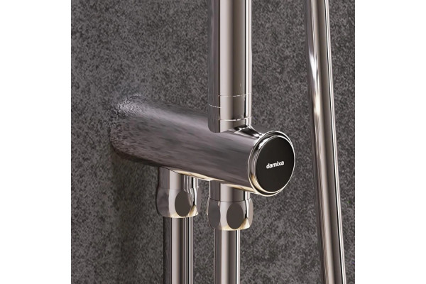 Душевая стойка Damixa Scandinavian Pure 936000000 хром штанга 145 см, шланг пластиковый 175 см