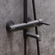Душевая стойка Damixa Scandinavian Pure 936740300 черный матовый штанга 145 см, шланг пластиковый 175 см