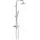 Душевая стойка Damixa Scandinavian Pure 936760000 хром штанга 145 см, шланг пластиковый 175 см