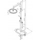 Душевая стойка Damixa Scandinavian Pure 936760000 хром штанга 145 см, шланг пластиковый 175 см