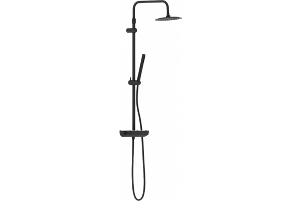 Душевая стойка Damixa Scandinavian Pure 936750300 чернная матовая хром, штанга 145 см