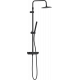Душевая стойка Damixa Scandinavian Pure 936750300 чернная матовая хром, штанга 145 см