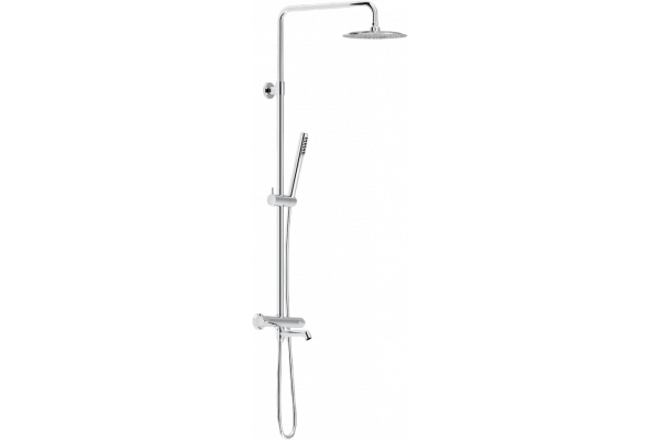 Душевая стойка Damixa Scandinavian Pure 936810000 хром штанга 145 см, шланг пластиковый 175 см