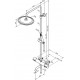 Душевая стойка Damixa Scandinavian Pure 936810000 хром штанга 145 см, шланг пластиковый 175 см