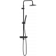 Душевая стойка Damixa Scandinavian Pure 936730300 черная матовая цвет черный, штанга 145 см